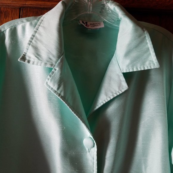 Aqua Jacket Large by Maggie Sweet - Picture 2 of 8